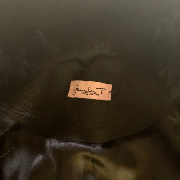 Jennifer T Knit Couture Cashmere Fox Fur Coat - Picture 3 of 7